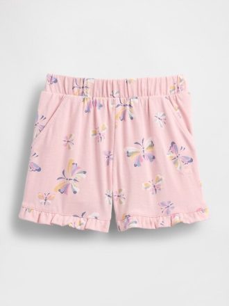 Shorts com babados para bebês e crianças pequenas
