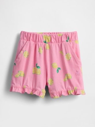 Shorts com babados para bebês e crianças pequenas