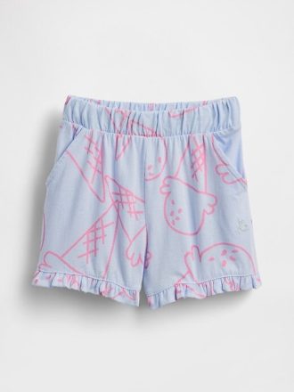Shorts com babados para bebês e crianças pequenas