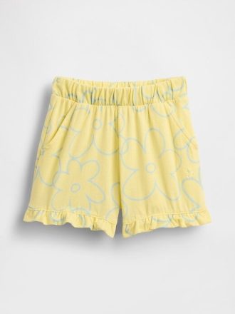 Shorts com babados para bebês e crianças pequenas