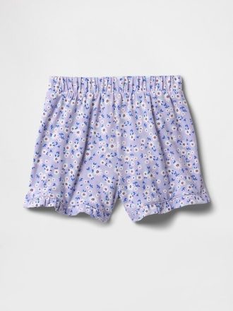 Shorts com babados para bebês e crianças pequenas