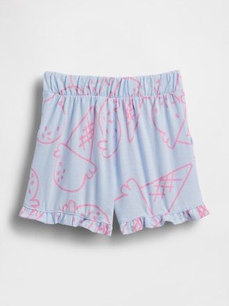 Shorts com babados para bebês e crianças pequenas