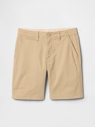 Shorts cáqui relaxado infantil de 7″