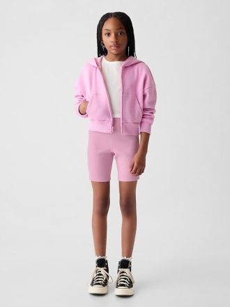 Shorts de ciclismo canelados para crianças