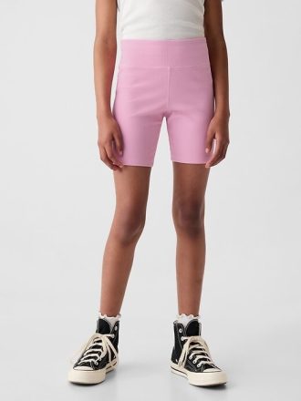 Shorts de ciclismo canelados para crianças