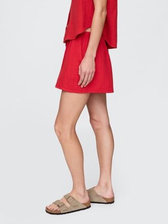 Shorts de gaze de algodão Easy