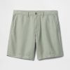 Shorts de linho e algodão de 8″