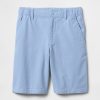 Shorts de linho e algodão infantil de 8″