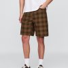 Shorts de lona xadrez Shorts de lona xadrez