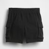Shorts de moletom cargo vintage macio para bebês e crianças pequenas