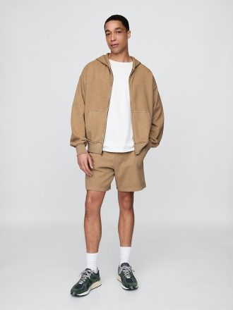 Shorts de moletom French Terry pesado