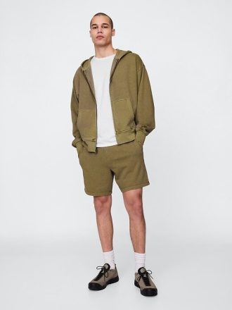 Shorts de moletom French Terry pesado