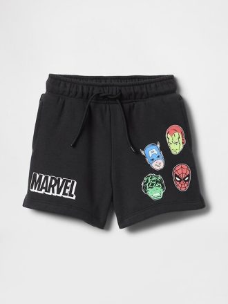 Shorts de moletom VintageSoft Marvel para bebês e crianças pequenas