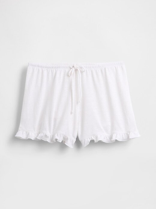 Shorts de pijama com babados Shorts de pijama com babados