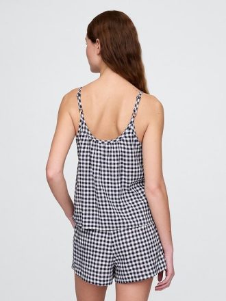 Shorts de pijama de linho misto