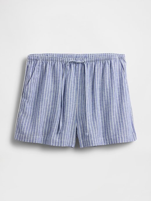 Shorts de pijama de linho misto Shorts de pijama de linho misto