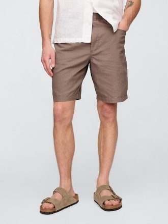 Shorts Easy de Linho e Algodão de 9″