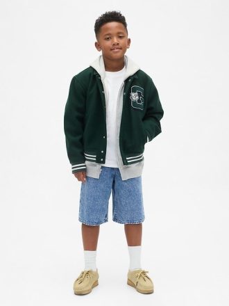 Shorts extra largos fáceis para crianças