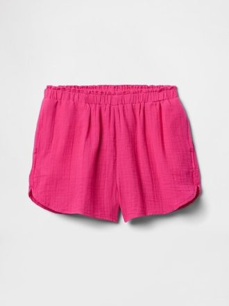Shorts fáceis de usar com gaze amassada para crianças