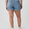 Shorts jeans de cintura média estilo namorada de 5″