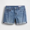 Shorts jeans de cintura média estilo namorada de 5″ Shorts jeans de cintura média estilo namorada de 5″