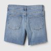 Shorts jeans de cintura média estilo namorada de 5″