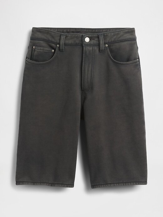 Shorts jeans French Terry de cintura média de 11″ Shorts jeans French Terry de cintura média de 11″