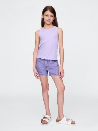 Shorts jeans infantil de cintura baixa