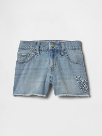 Shorts jeans infantil de cintura baixa