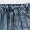 Shorts jeans infantis de cintura baixa