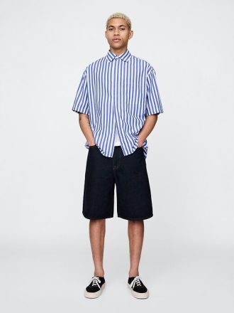 Shorts jeans largos de 10,5″