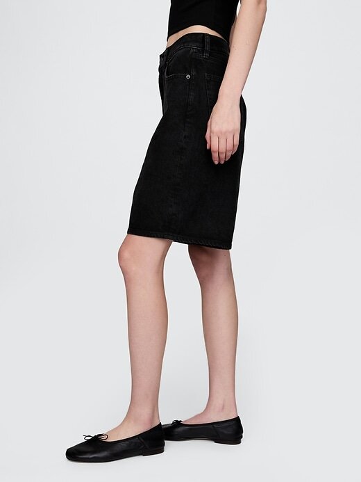 Shorts jeans longo de cintura média de 11″ Shorts jeans longo de cintura média de 11″