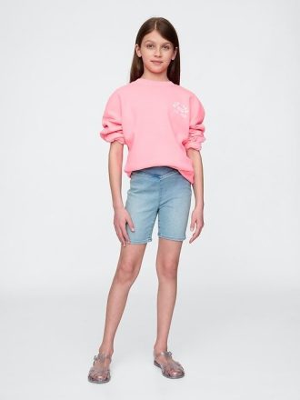 Shorts jeans para ciclista infantil