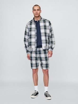 Shorts largos plissados  Gap × Malbon 9,5″