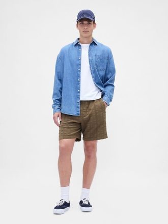 Shorts texturizados fáceis de usar de 7″