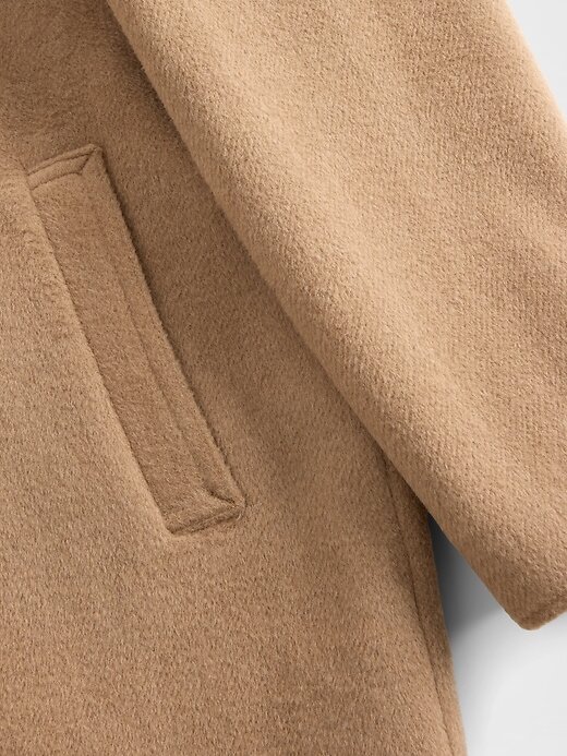 Sobretudo infantil de lã mista Sobretudo infantil de lã mista