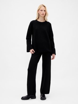 Suéter Boyfriend CashSoft Shaker-Stitch