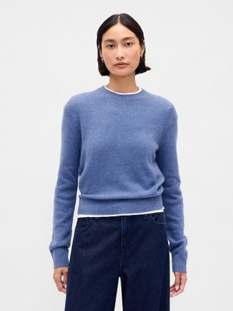 Suéter CashSoft com gola redonda