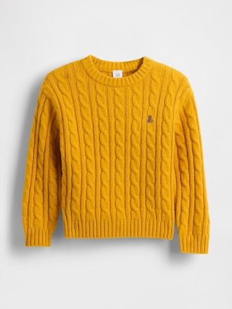 Suéter CashSoft de tricô com trança para bebês e crianças pequenas