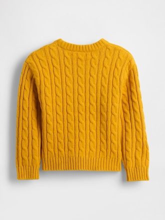 Suéter CashSoft de tricô com trança para bebês e crianças pequenas