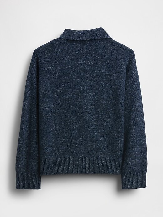 Suéter com gola e botões frontais para bebês e crianças pequenas Suéter com gola e botões frontais para bebês e crianças pequenas