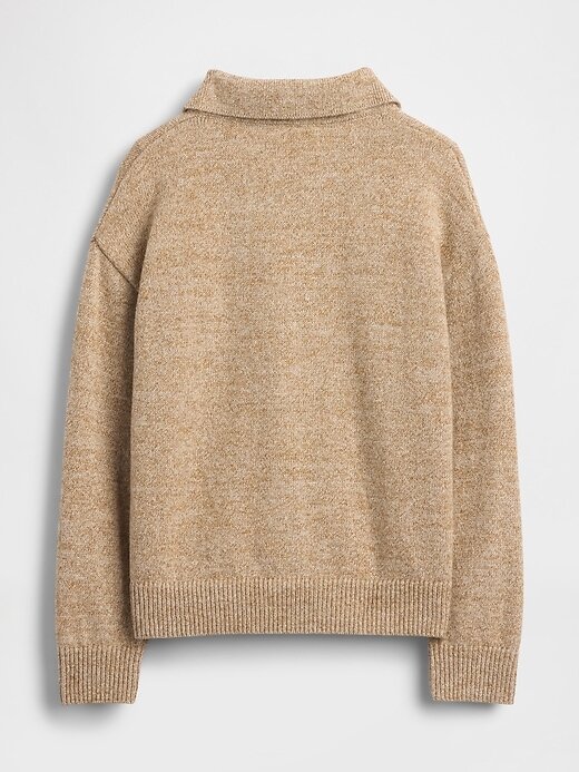 Suéter com gola e botões frontais para bebês e crianças pequenas Suéter com gola e botões frontais para bebês e crianças pequenas