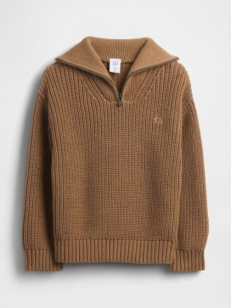 Suéter com zíper de um quarto para bebês e crianças pequenas