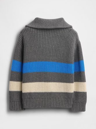 Suéter com zíper de um quarto para bebês e crianças pequenas