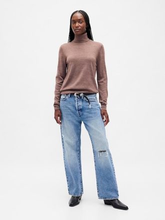 Suéter de gola alta Merino