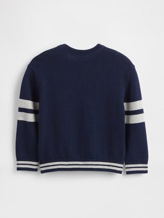 Suéter de gola redonda com estampa para bebês e crianças pequenas Suéter de gola redonda com estampa para bebês e crianças pequenas