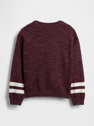 Suéter de gola redonda com estampa para bebês e crianças pequenas Suéter de gola redonda com estampa para bebês e crianças pequenas