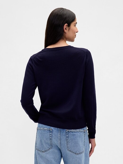 Suéter de gola redonda Merino Suéter de gola redonda Merino