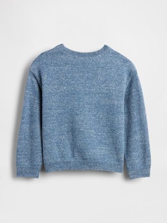 Suéter de gola redonda para bebês e crianças pequenas Suéter de gola redonda para bebês e crianças pequenas