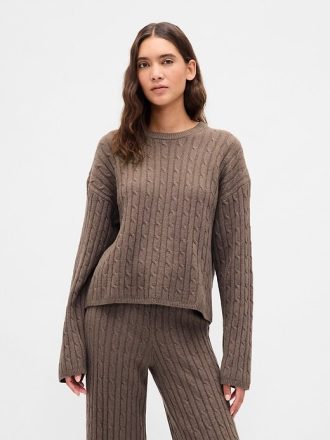 Suéter de tricô oversized CashSoft